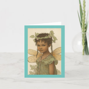 Carte d'anniversaire vintage Fairy
