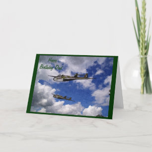 Carte d'anniversaire Vintage les années 50 Jet