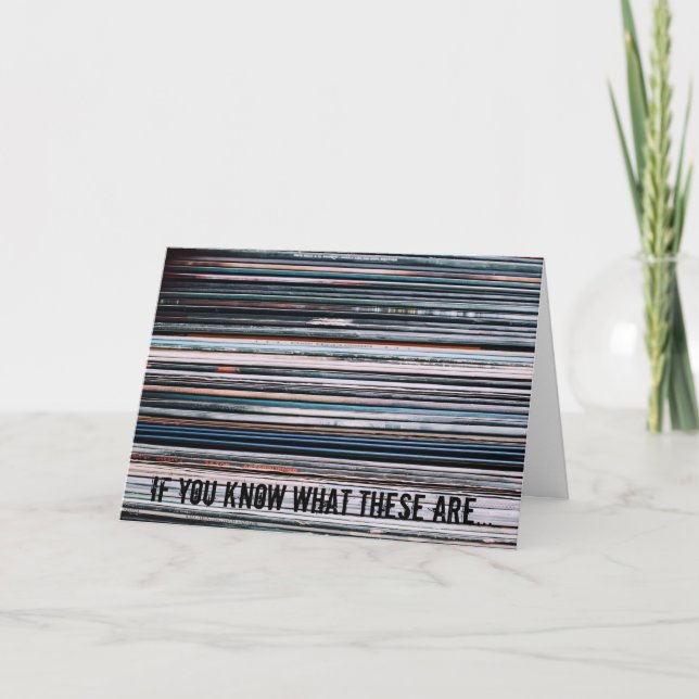 Carte d'anniversaire Vinyl LP Album Audiophile (Devant)