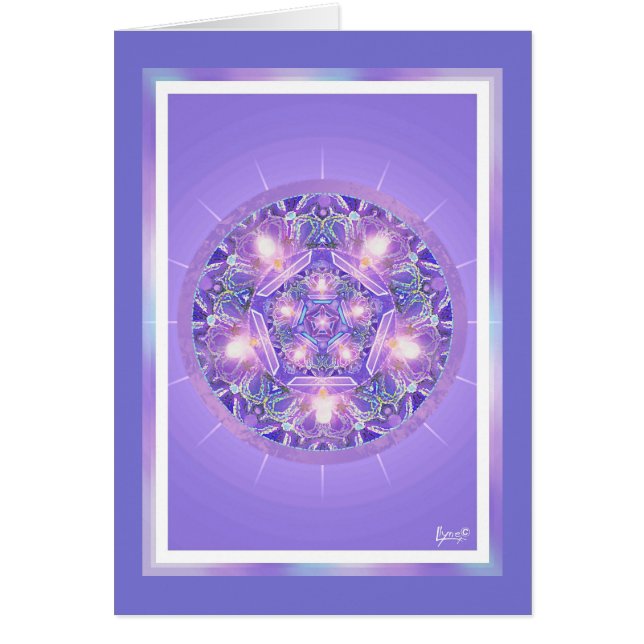 Carte d'anniversaire violette W1 (Devant)