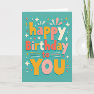 Carte d'anniversaire Vœux en couches