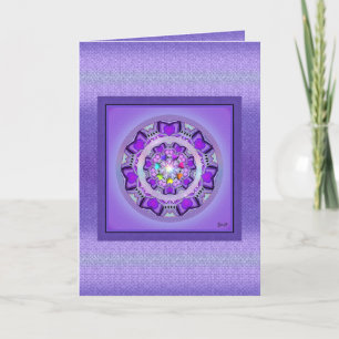 Carte d'anniversaire W2 violette
