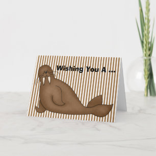 Carte d'anniversaire Walrus