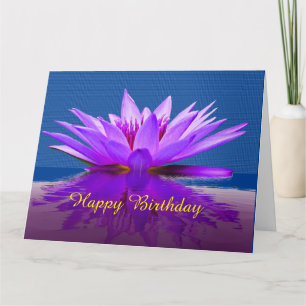 Carte d'anniversaire Water Lilly