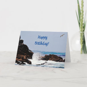 Carte d'anniversaire Wave Ocean Splash Art