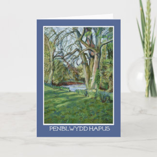 Carte d'anniversaire Welsh : River Monnow