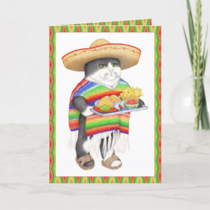 Carte d'anniversaire WENDELITO CAT espagnol