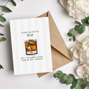 Carte d'anniversaire Whiskey Adulte