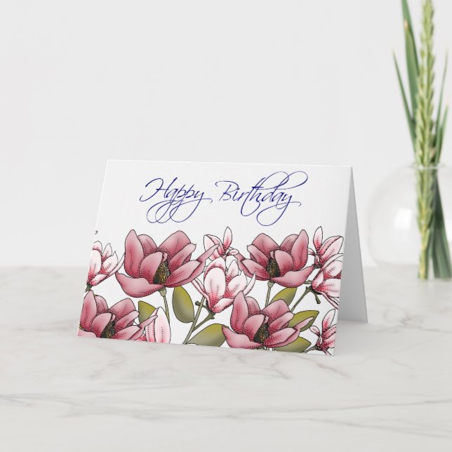 Carte d'anniversaire Whisperer Magnolia (Devant)