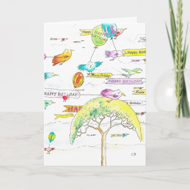 Carte d'anniversaire "Wing" (Devant)