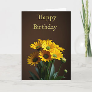 Carte d'anniversaire Yellow Blossom