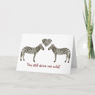Carte d'anniversaire Zebra