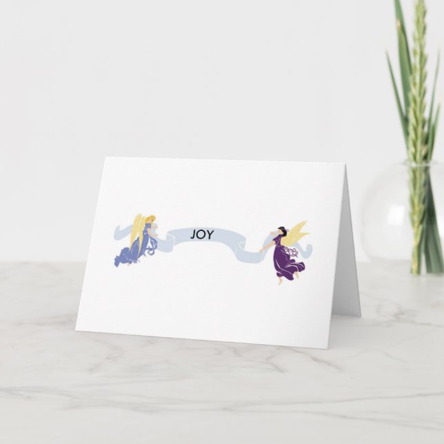Carte d'annonce de conceptions d'anges de saison d (Devant)