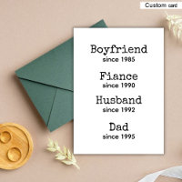 Carte d'annonce de grossesse Nouveau Papa / Papa à