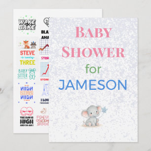 Carte d'annonce de naissance Tirage au sort de cou