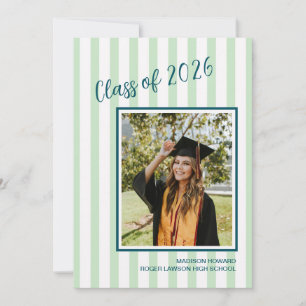 Carte d'annonce de remise de diplôme de fille à ra