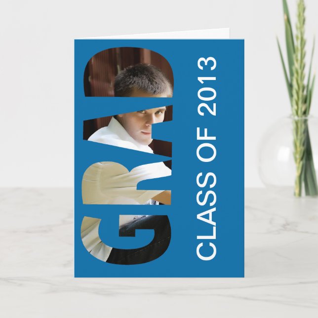 Carte d'annonce de remise de diplôme personnalisée (Devant)