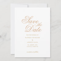 Carte d'annonce élégante de Muslim Save The Date
