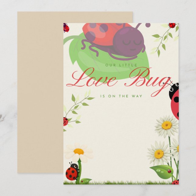 Carte d'annonce Love Bug (Devant / Derrière)