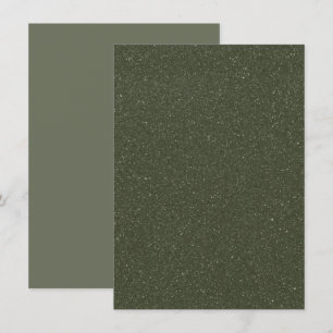 Carte d'annonce plate en vert mousse à texture per