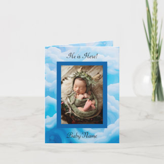 Carte d'annonce pliée