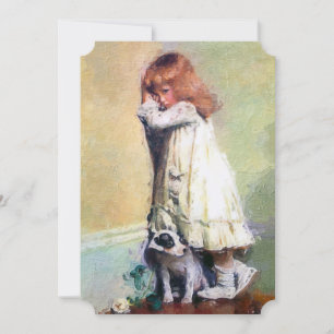 Carte Dans la honte Vintage peinture à l'huile chef-d'oe