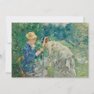 Carte Dans le bois de Boulogne   Berthe Morisot