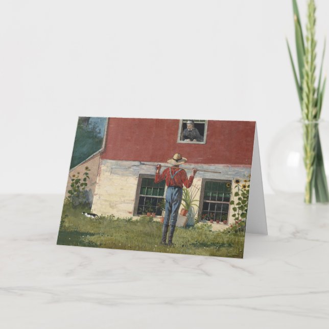 Carte Dans le jardin (Courtoisie rustique) | Winslow Hom (Devant)