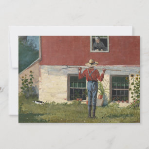 Carte Dans le jardin (Courtoisie rustique) Winslow Hom