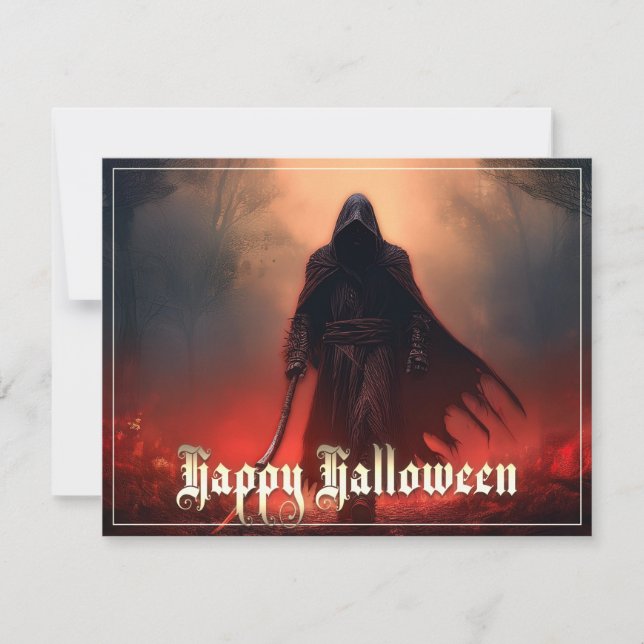 Carte Dans l'ombre de la Faucheuse - Halloween (Devant)