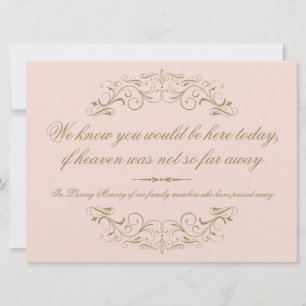 Carte Dans Love Mémoire Blush Antique Flourish Mariage