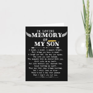 Carte Dans ma mémoire aimante Fils perdu Fils