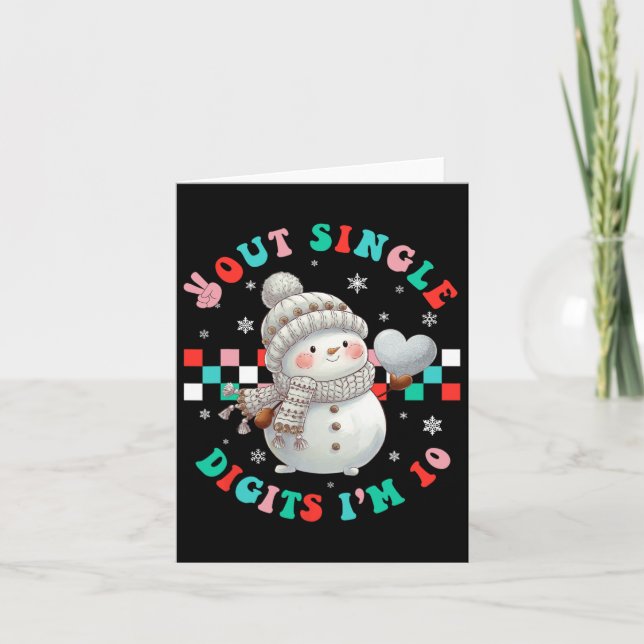 Carte Dans mes doubles chiffres l'ère de l'an 10e annive (Devant)