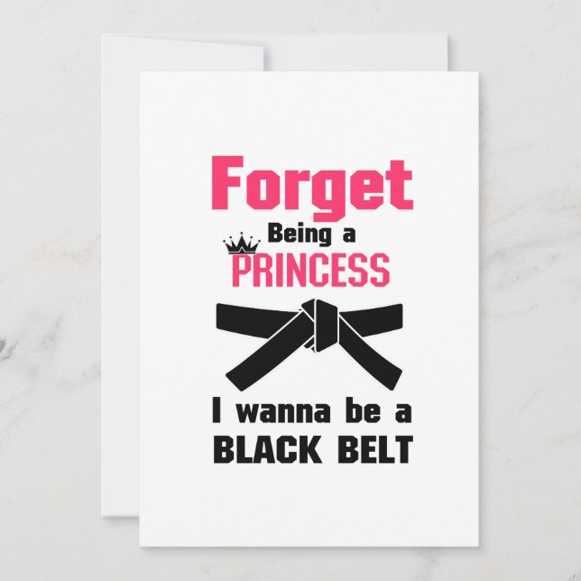 Carte Dans mon ADN Karate Tae Kwon Do Martial Kung Fu (Devant)