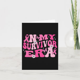 Carte Dans Mon Époque Survivante Pink Ribbon Cancer du S