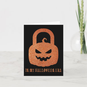 Carte Dans mon ère d'Halloween, citrouille Show girl Drô