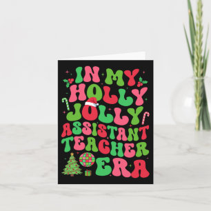 Carte Dans Mon Holly Xmas Jolly Istant Enseignant Era Ch