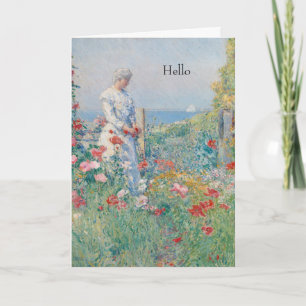 Carte Dans un tableau de jardin