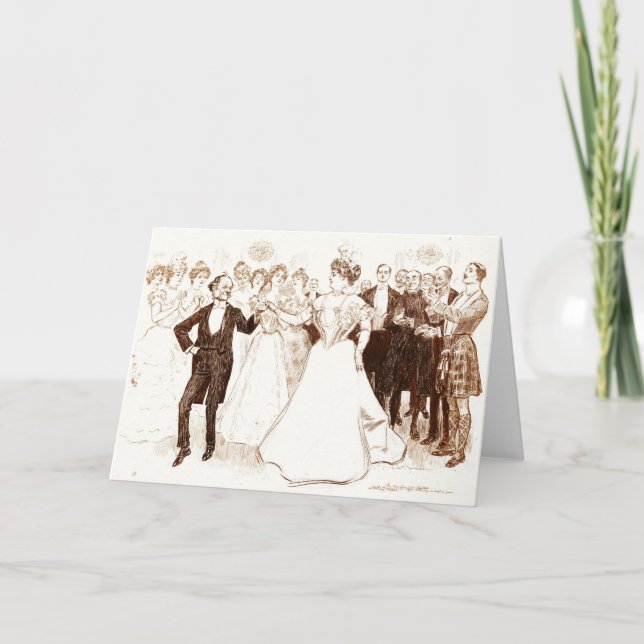 Carte Danse 1899 d'anniversaire (Devant)