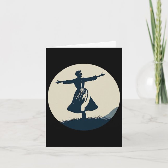Carte Danse Alpine Maria Son De Musique Famille Musicale (Devant)