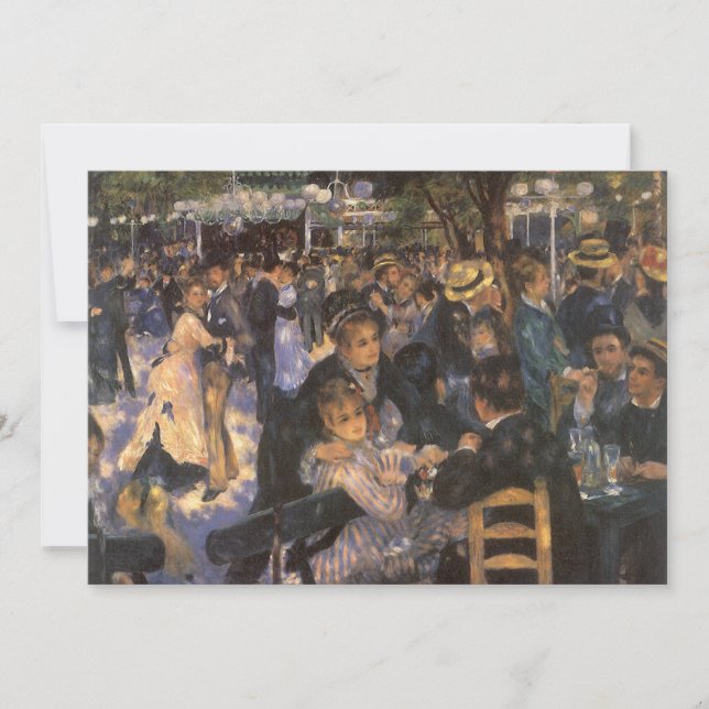 Carte Danse au Moulin de la Galette par Pierre Renoir (Devant)