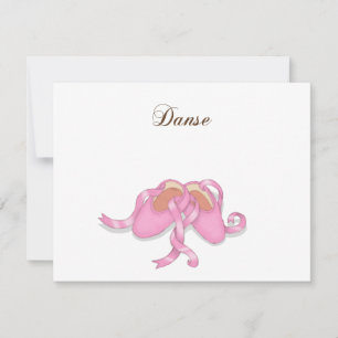 Carte "Danse" Chaussons de Ballet