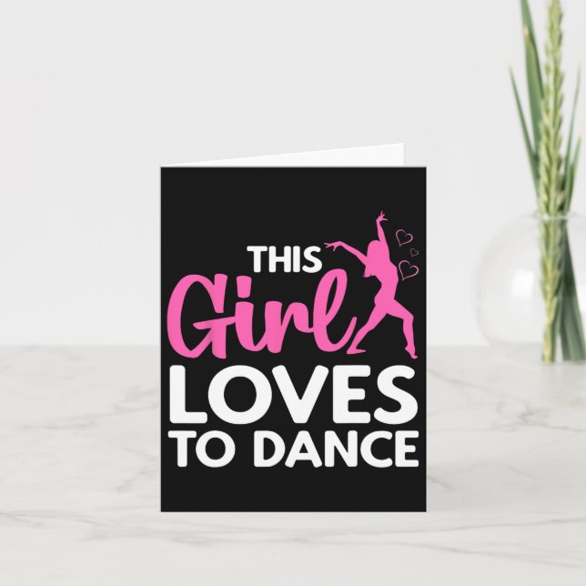 Carte Danse cool Pour Femmes Filles Hip hop Danses Danse (Devant)