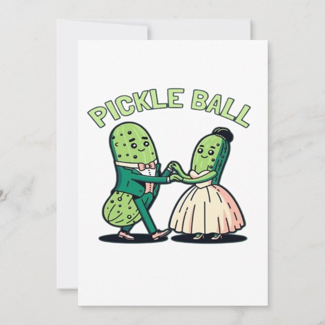 Carte Danse de bal de Pickball (Devant)