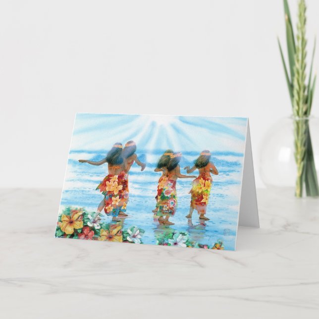 CARTE DANSE D'HULA (Devant)