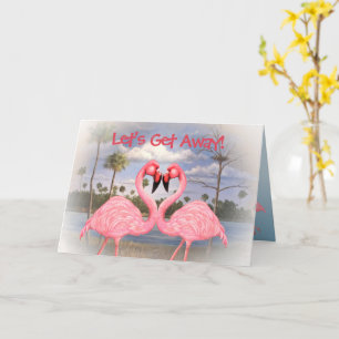Carte Danse Flamant rose