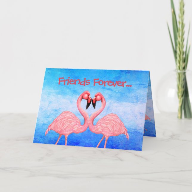 Carte Danse Flamant rose (Devant)
