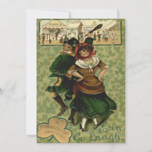Carte Danse irlandaise Erin Go Braugh Shillelagh