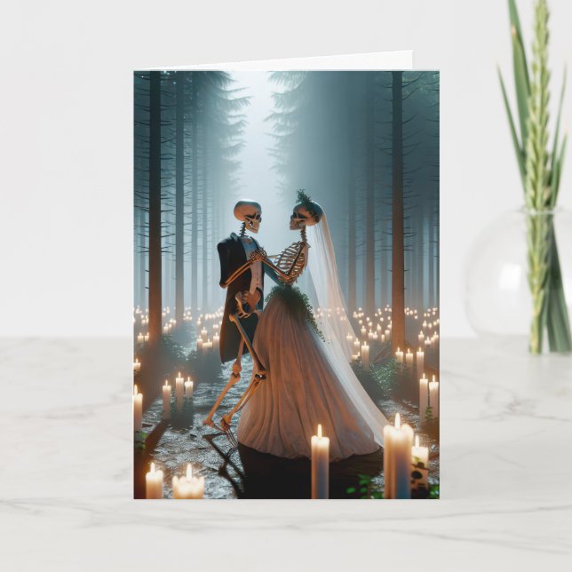 Carte Danse Mariage d'Halloween (Devant)