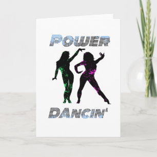 Carte Danse - Retro Power Dancing' Girls style Lava